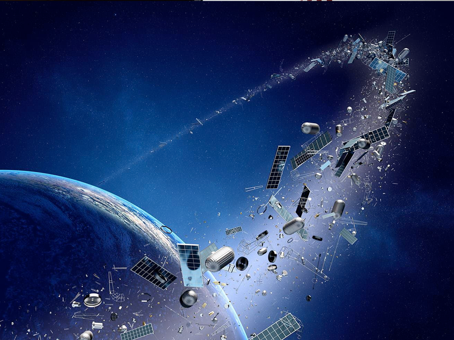 space trash in space